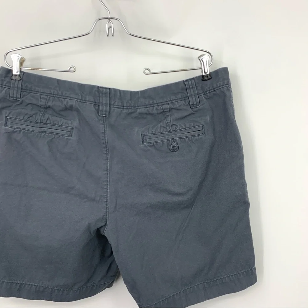 LL Bean Signature Men Size 38 Shorts Blue‎ Cotton Canvas Chinos Slim Straight